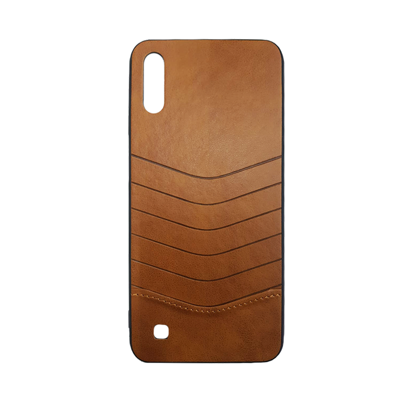 Protector Fashion Case de hule Samsung A10 Café
