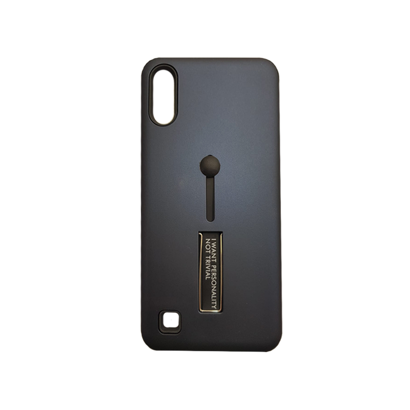 Protector de hule con boton Samsung A10 Azul
