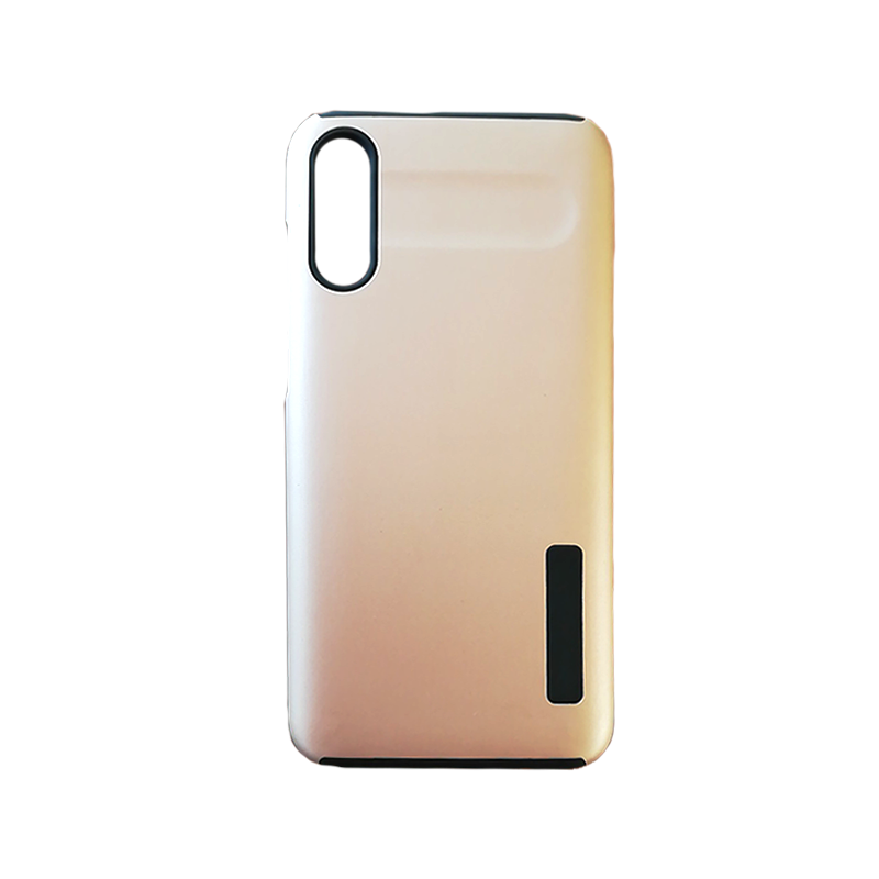 Protector de hule doble Samsung A70 Palo rosa