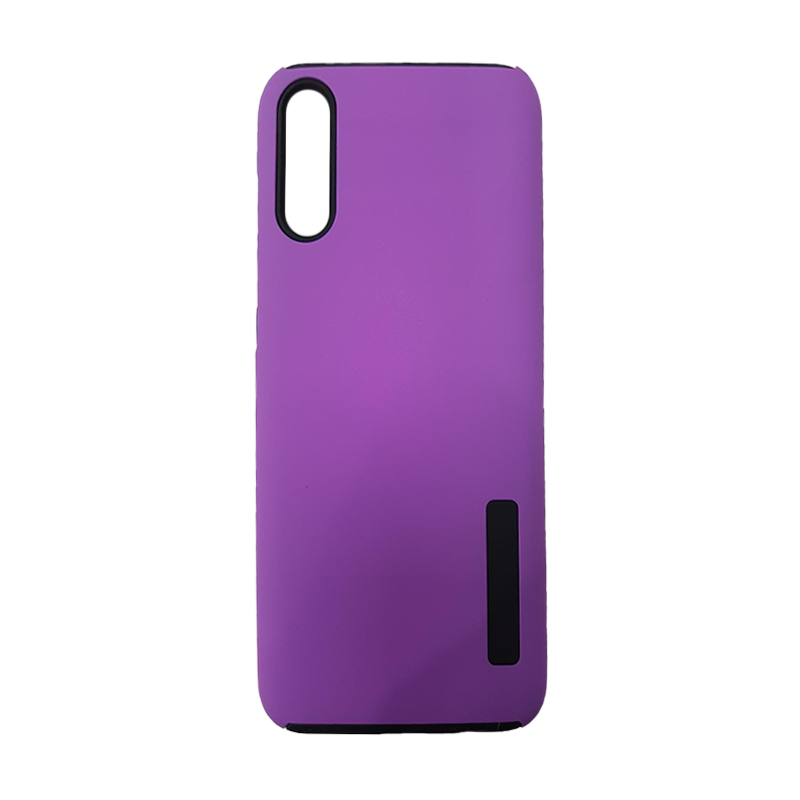 Protector de hule doble Samsung A70 Morado