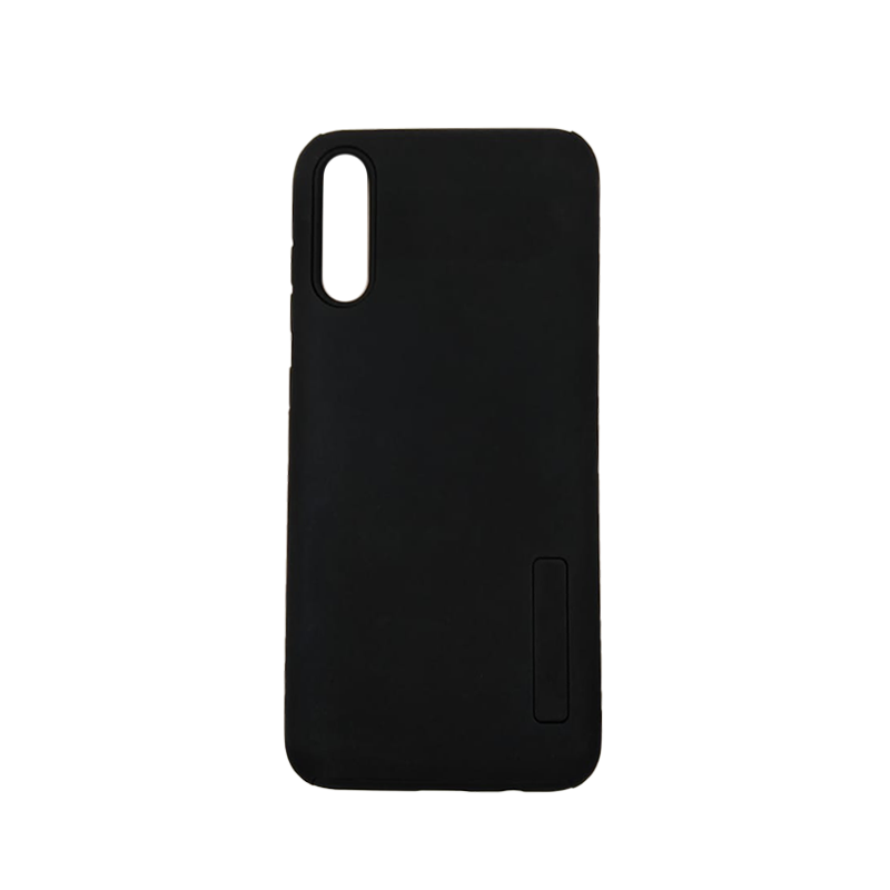 Protector de hule doble Samsung A70 Negro