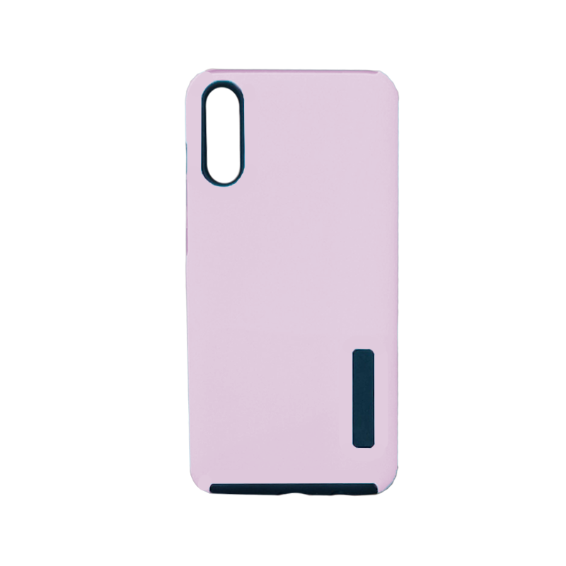 Protector de hule doble Samsung A80 Palo rosa