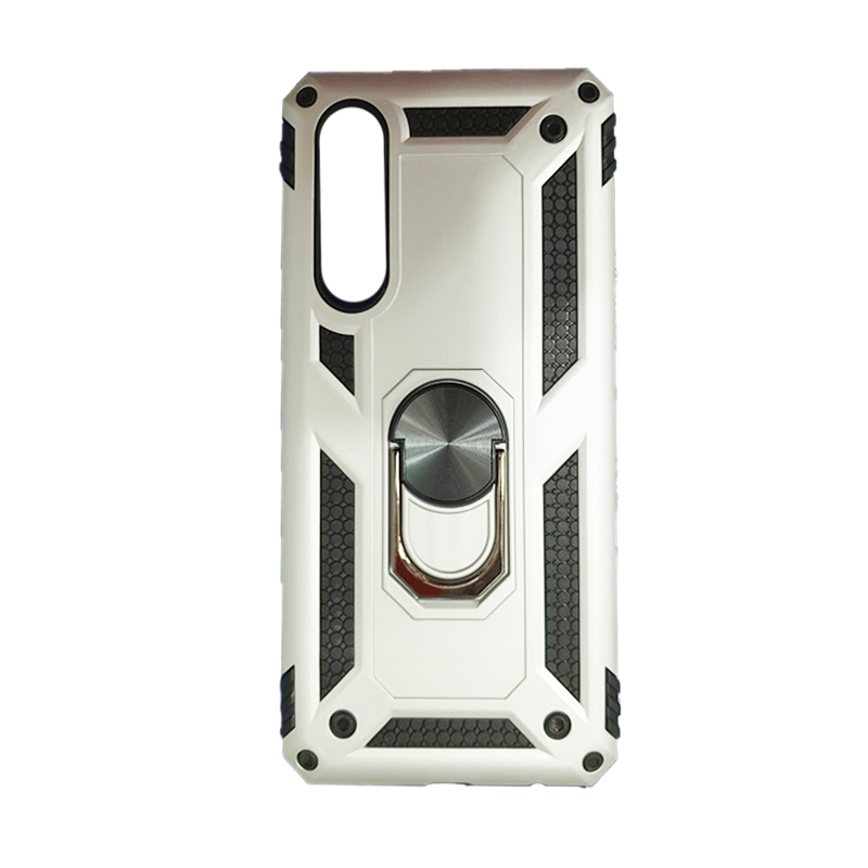 Protector de hule doble con anillo P30 Gris