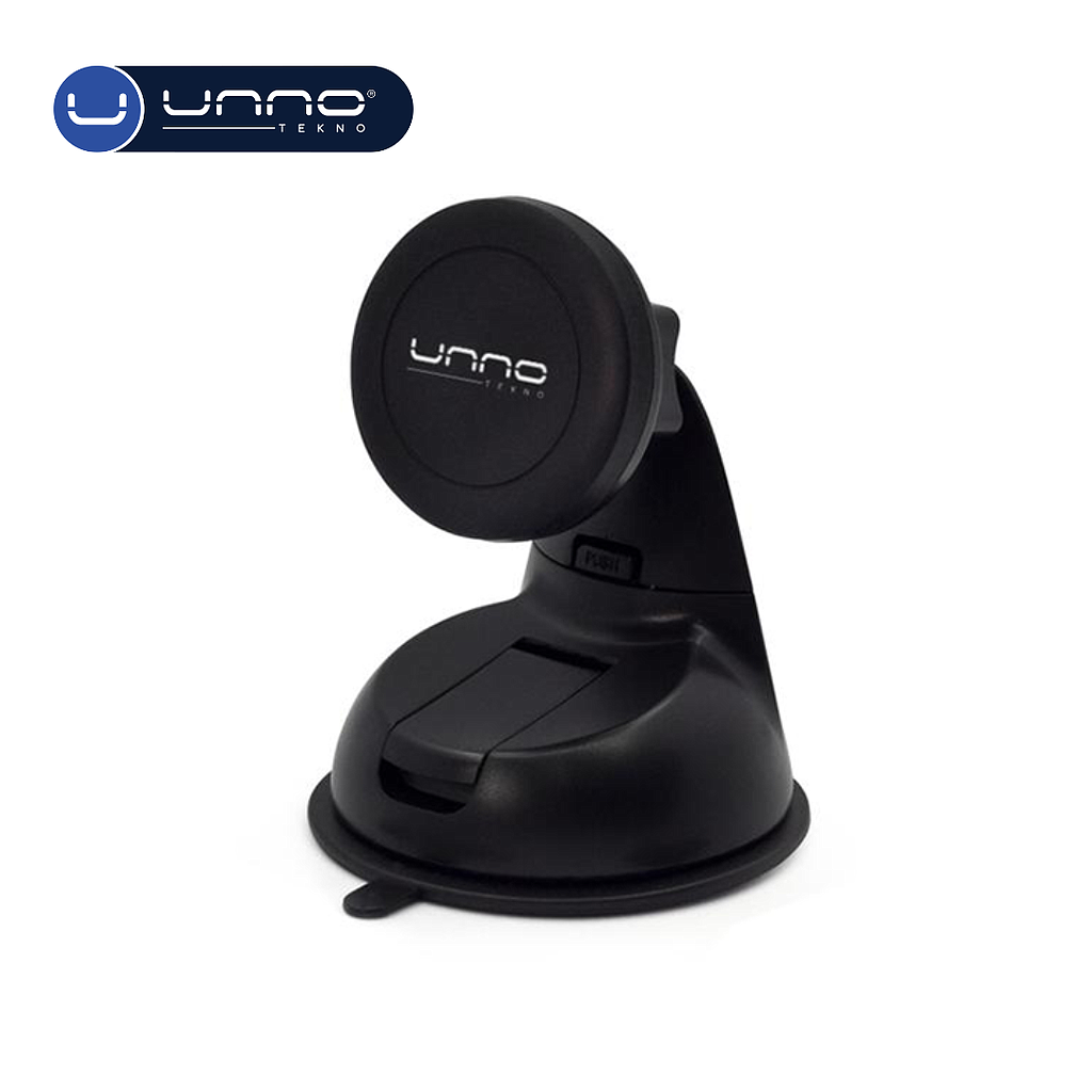 Soporte UNNO TEKNO Magnetico para Telefono de Cuello Corto Negro (CH3005BK)
