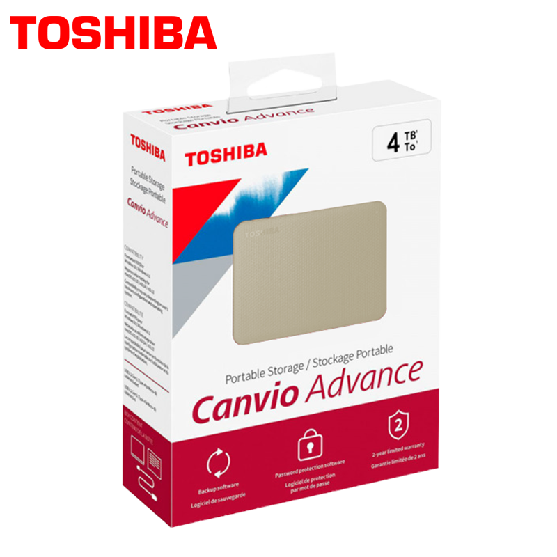 Disco Duro Toshiba Canvio Advance Portable 4TB Blanco