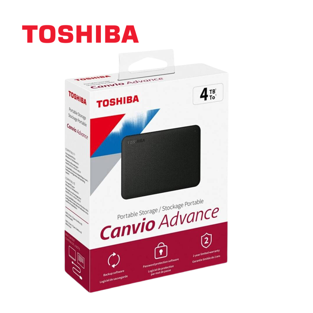 Disco Duro Toshiba Canvio Advance Portable 4TB Negro