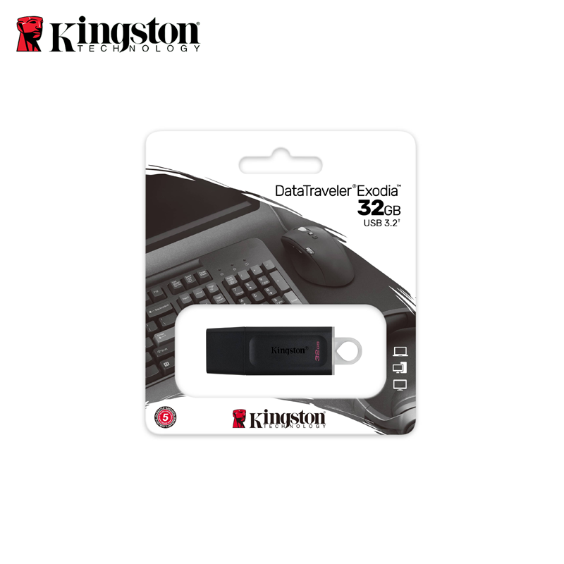 Memoria Kingston USB DataTraveler Exodia DTX 32 GB Negro con Blanco