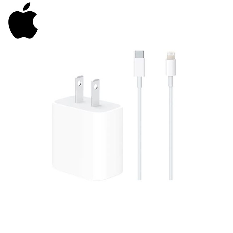 Kit Cargador Apple Combo cable USB C a Lightning + adaptador 20W