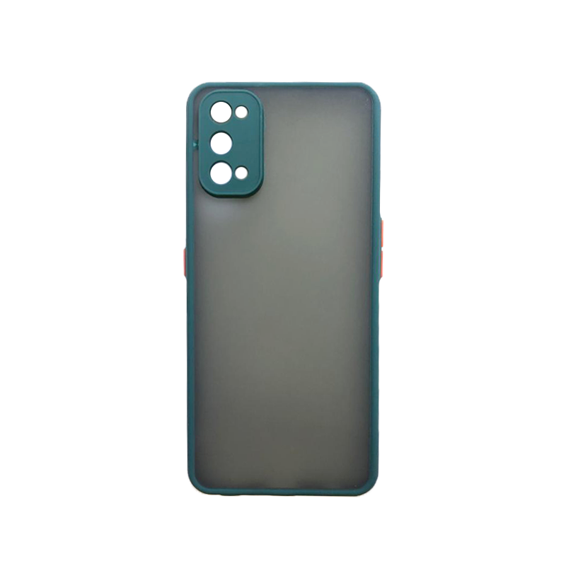 Protector con marco de hule ahumado Realme 7 pro aqua