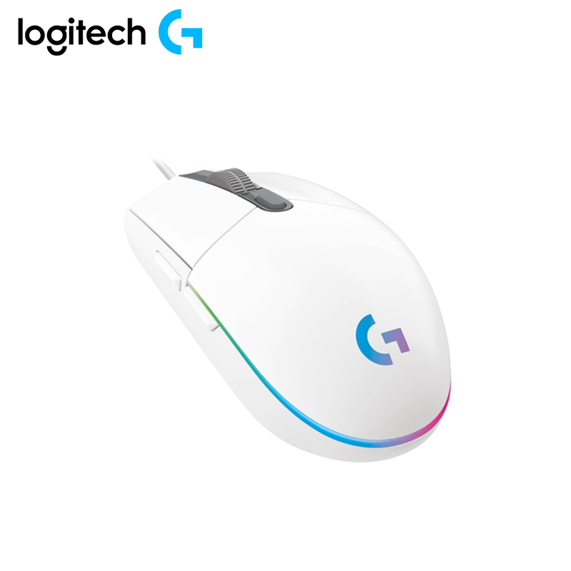 Mouse Logitech Gaming G203 Lightsync 8000dpi Blanco 910-005791