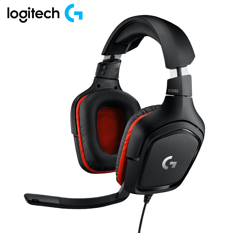 Audifono Logitech Gaming G332 107dB SPL/mW 39 Ohms Negro con Rojo 981-000755