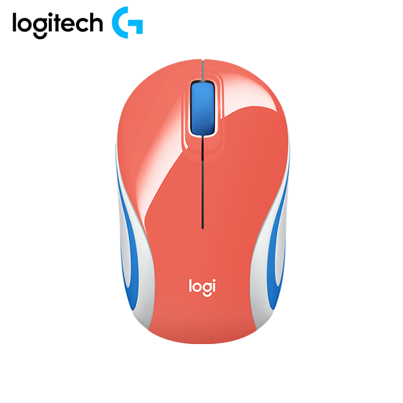 Mouse Logitech Optical USB M187 2.4GHz 1000dpi 3 Botones Coral 910-005362