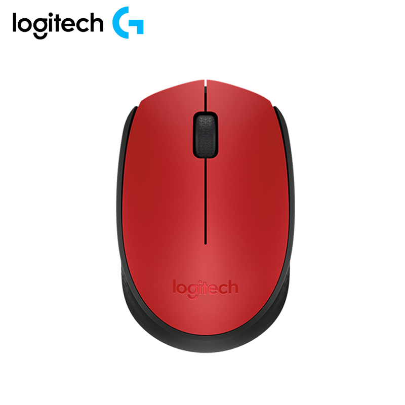 Mouse Logitech M170 Inalambrico 2.4GHz 3 Botones Rojo con Negro 910-004941