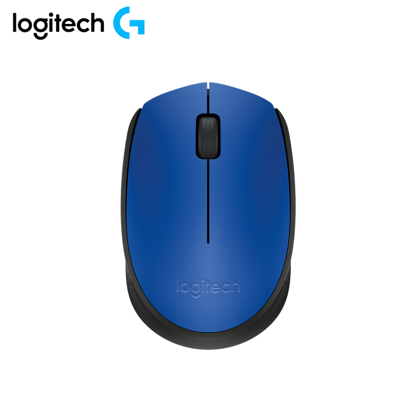 Mouse Logitech M170 Inalambrico 2.4GHz 3 Botones Azul con Negro 910-004800