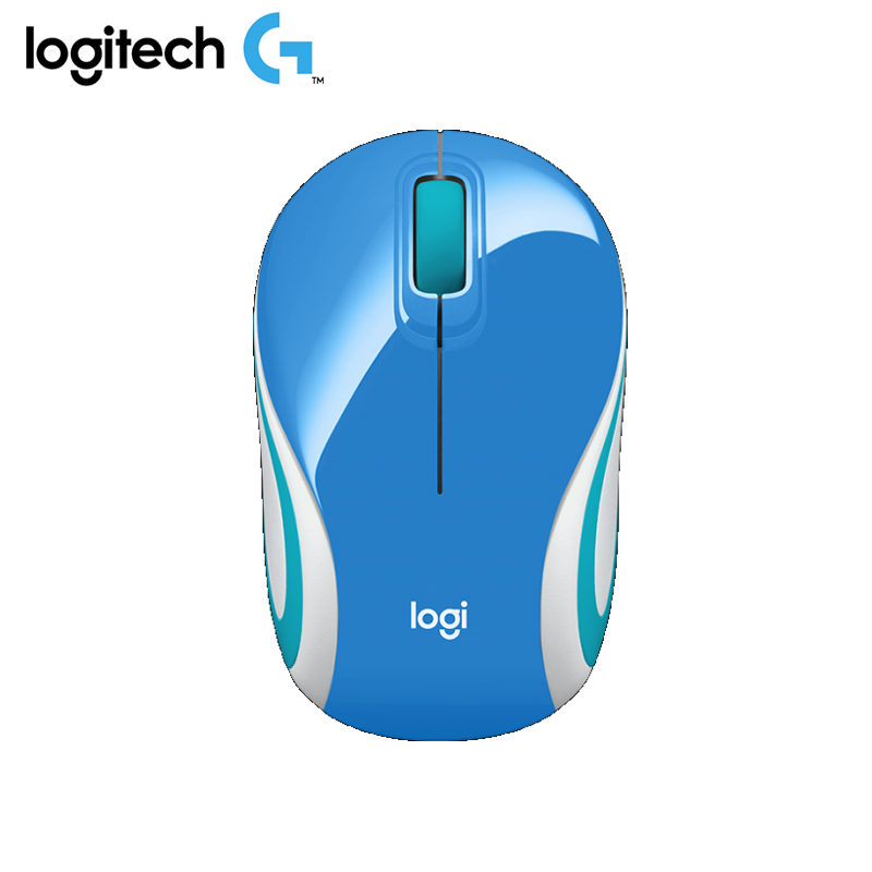 Mouse Logitech Optical USB M187 2.4GHz 1000dpi 3 Botones Azul 910-005360