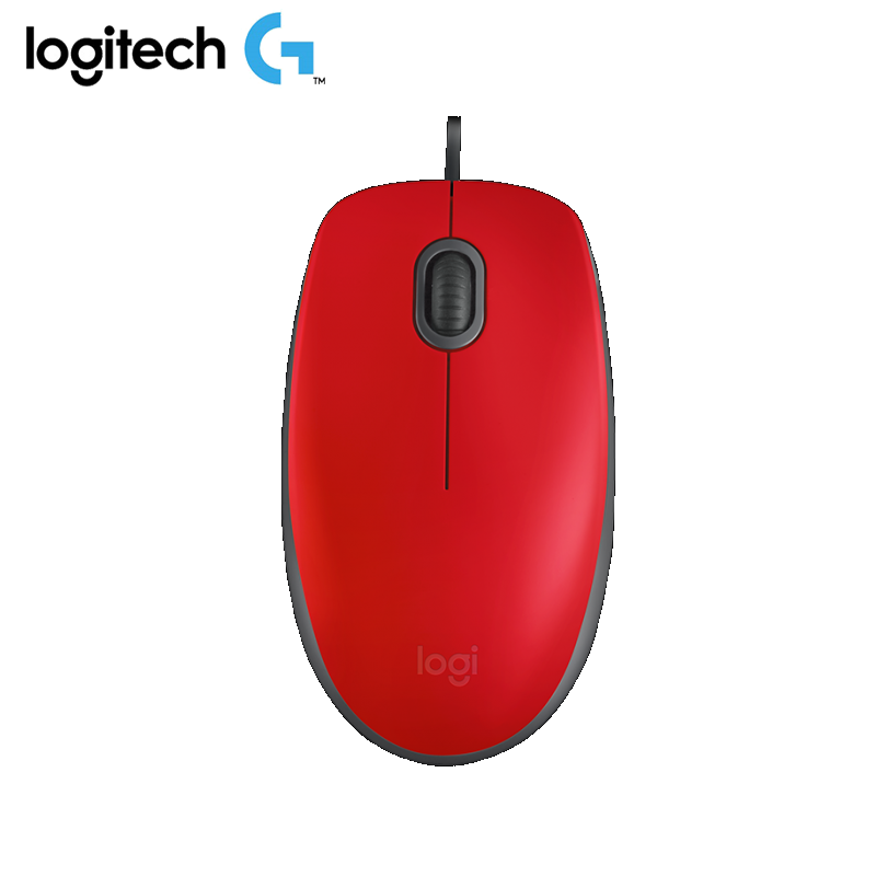 Mouse Logitech M110 Silent USB 3 Botones 1000dpi Rojo 910-005492