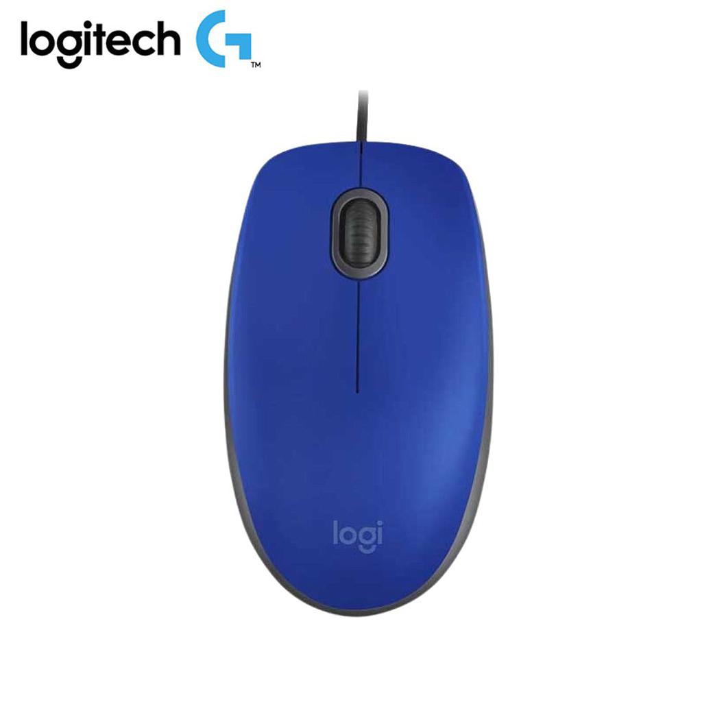 Mouse Logitech M110 Silent USB 3 Botones 1000dpi Azul 910-005491