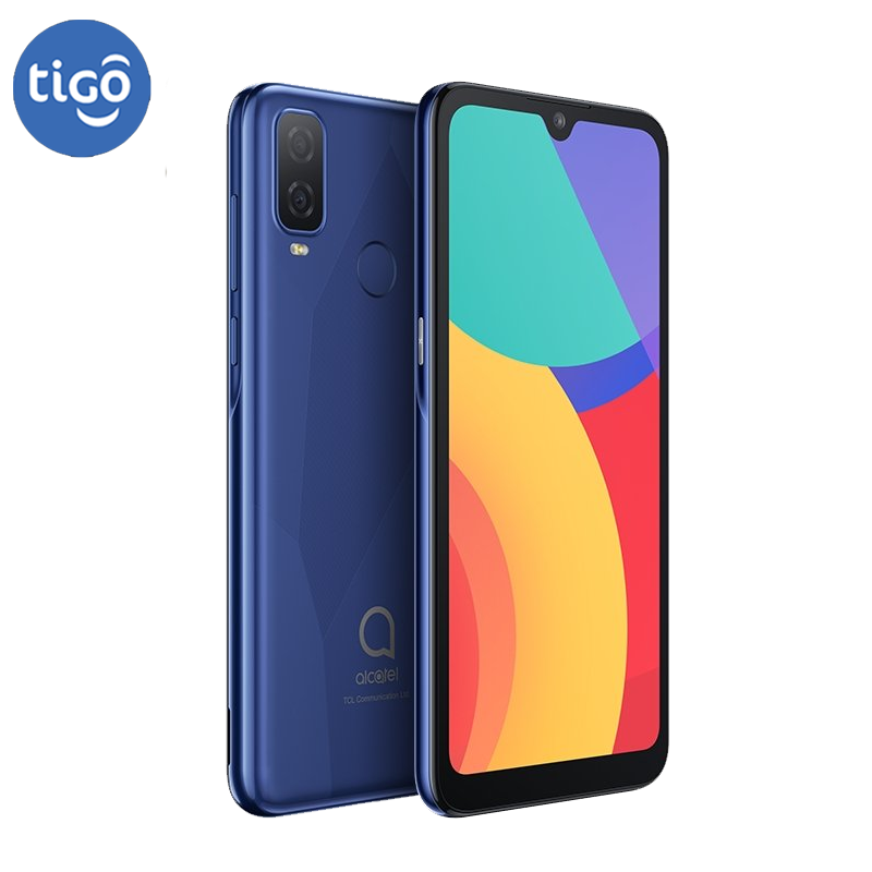 Celular Alcatel 1L Plus Tigo Un Sim Azul