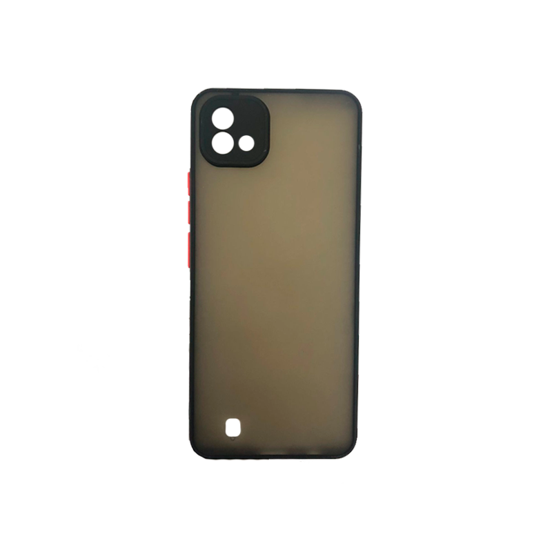 Protector con Marco de Hule Ahumado Realme C11 2021 Negro