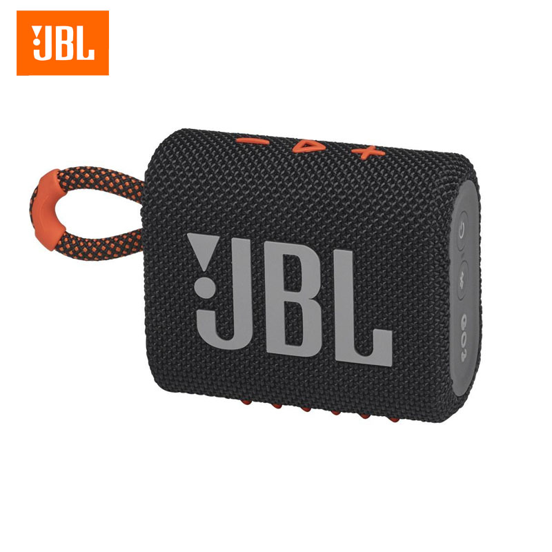 Bocina JBL Go 3 Bluetooth Negro y Naranja