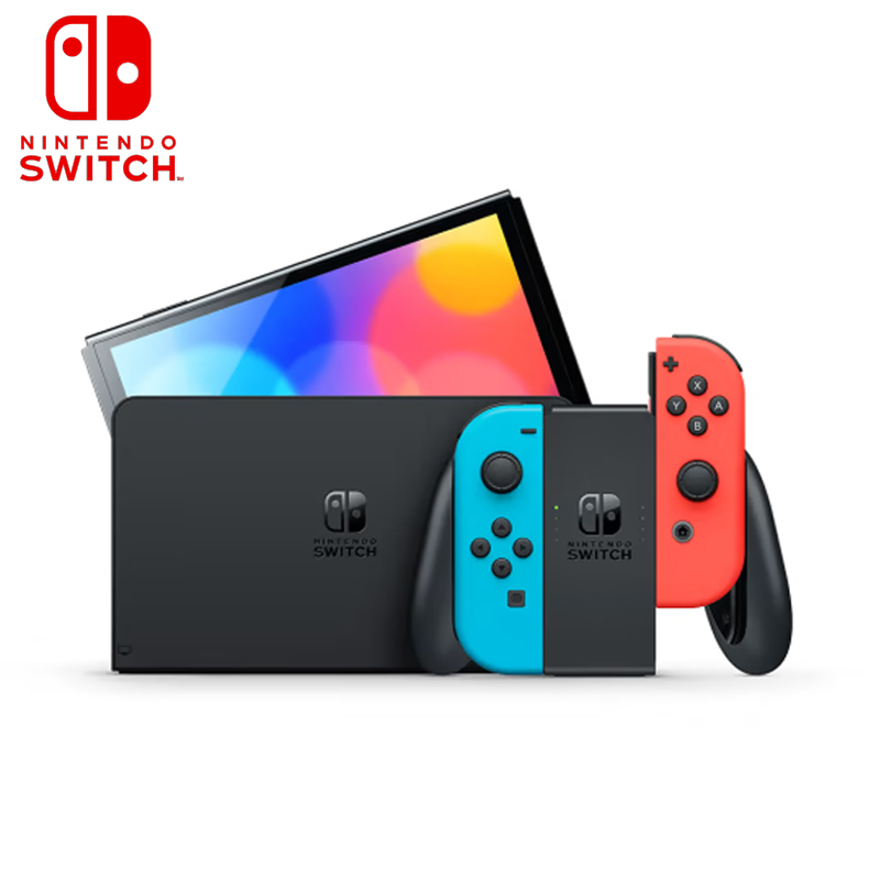 Consola Nintendo Switch OLED Rojo con Azul 64GB