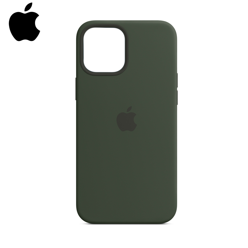 Protector iPhone 12 y 12 Pro Silicon MagSafe Verde