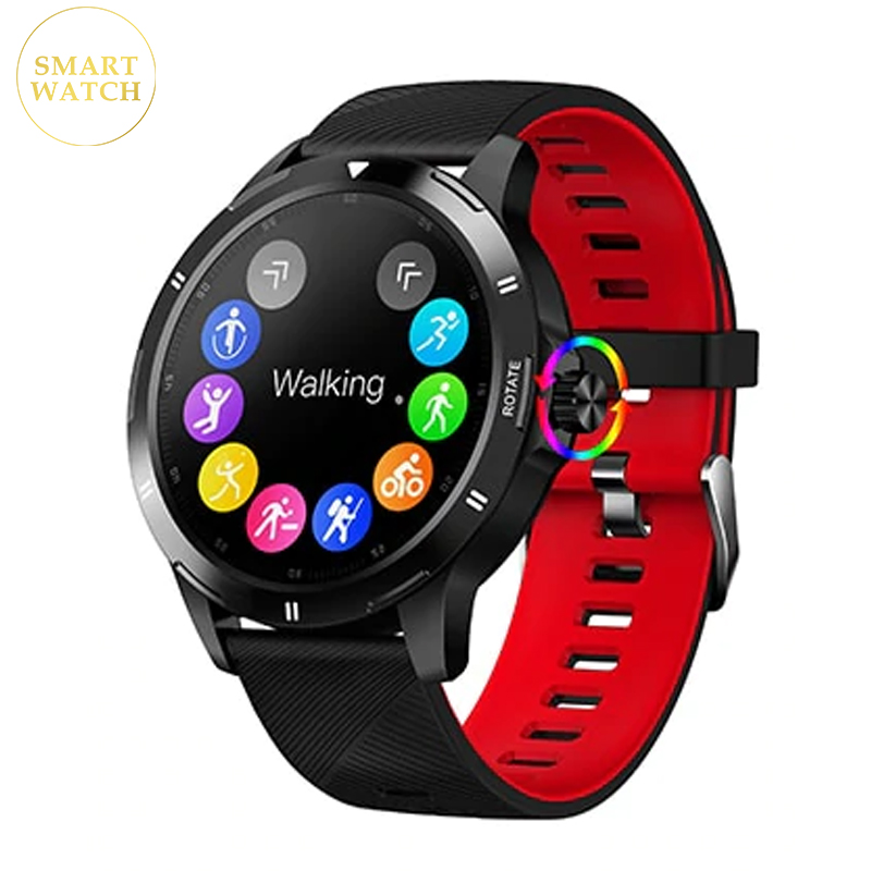 Reloj Smart Watch Sport K15 Silicon Negro / Rojo