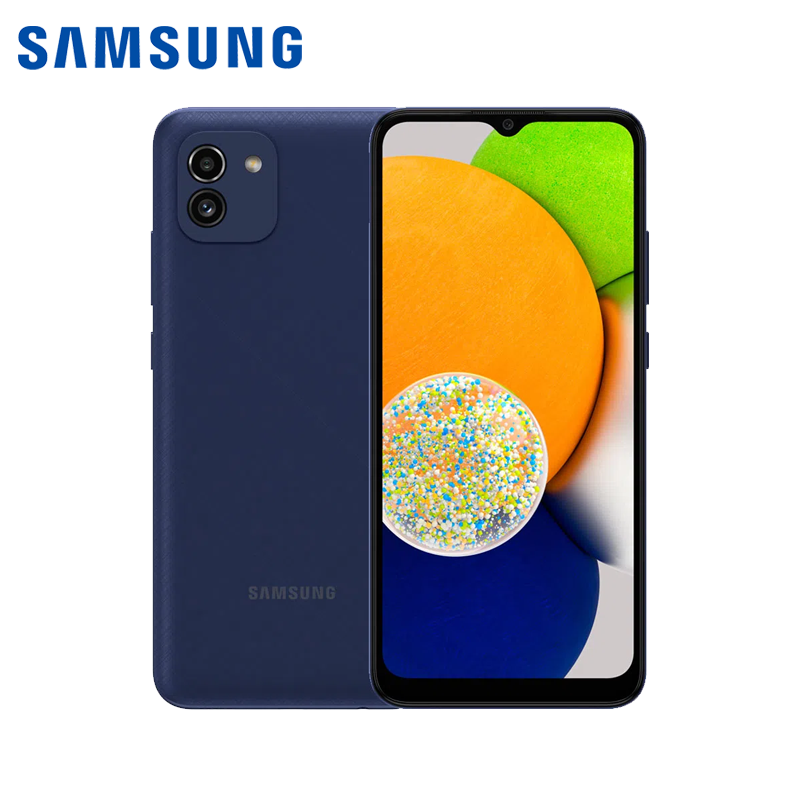 Celular Samsung A03 64GB/4 Liberado Dual Sim Azul