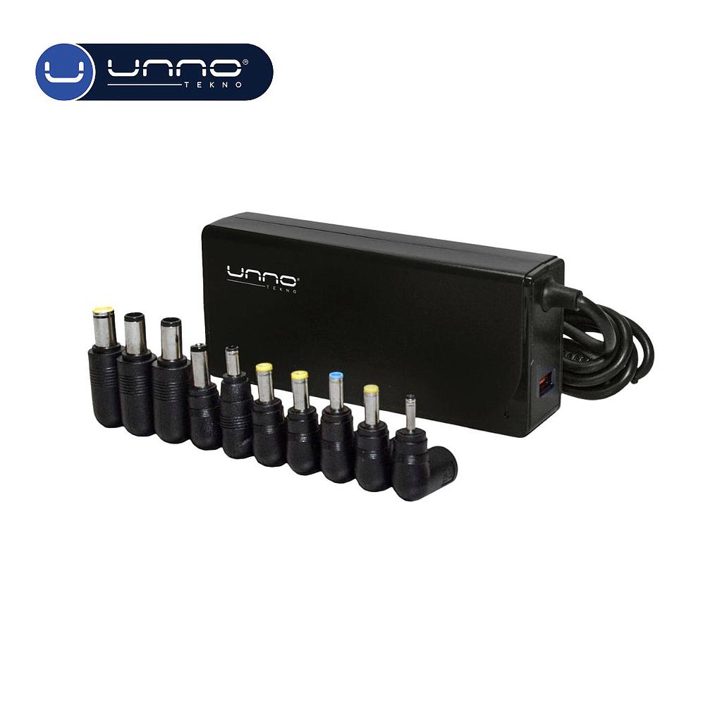 Cargador UNNO TEKNO Universal para Laptop 90W (PW5291BK)