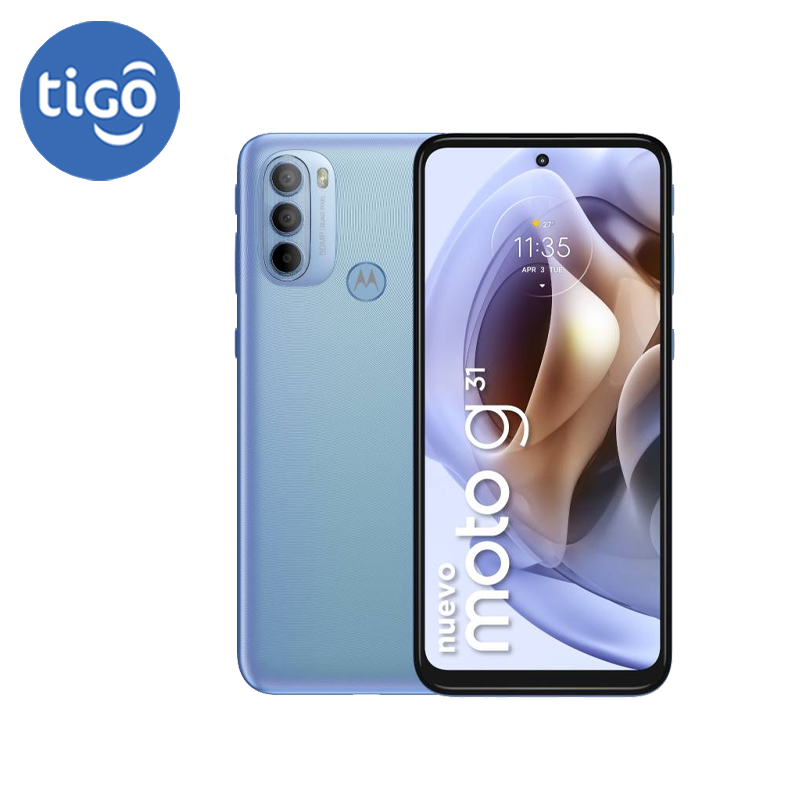 Celular Motorola G31 128GB/4 Tigo Un SIM Celeste