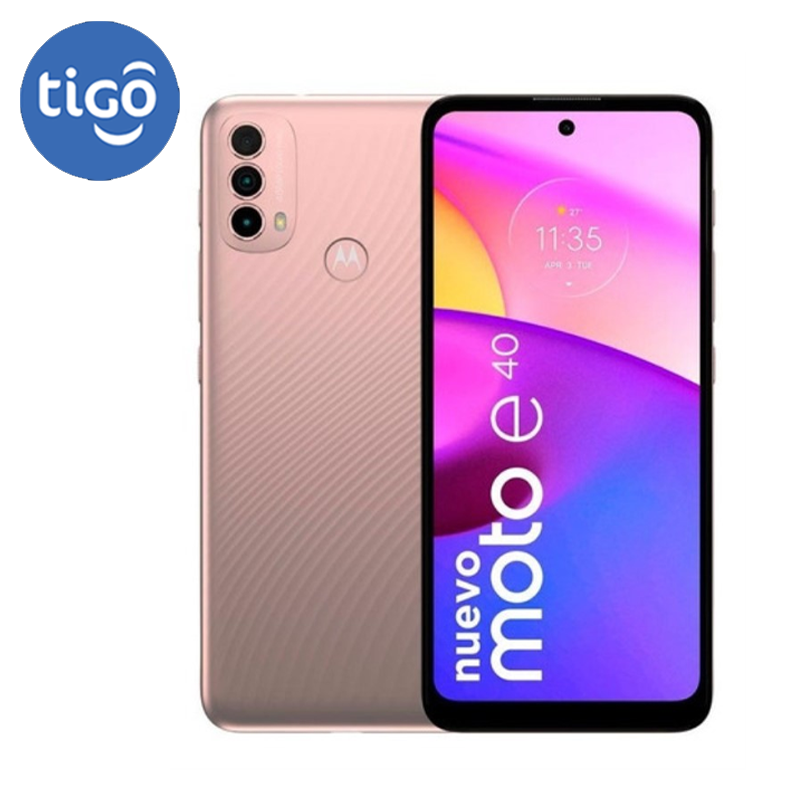 Celular Motorola Moto E40 64GB/4 Tigo Un Sim Rosado