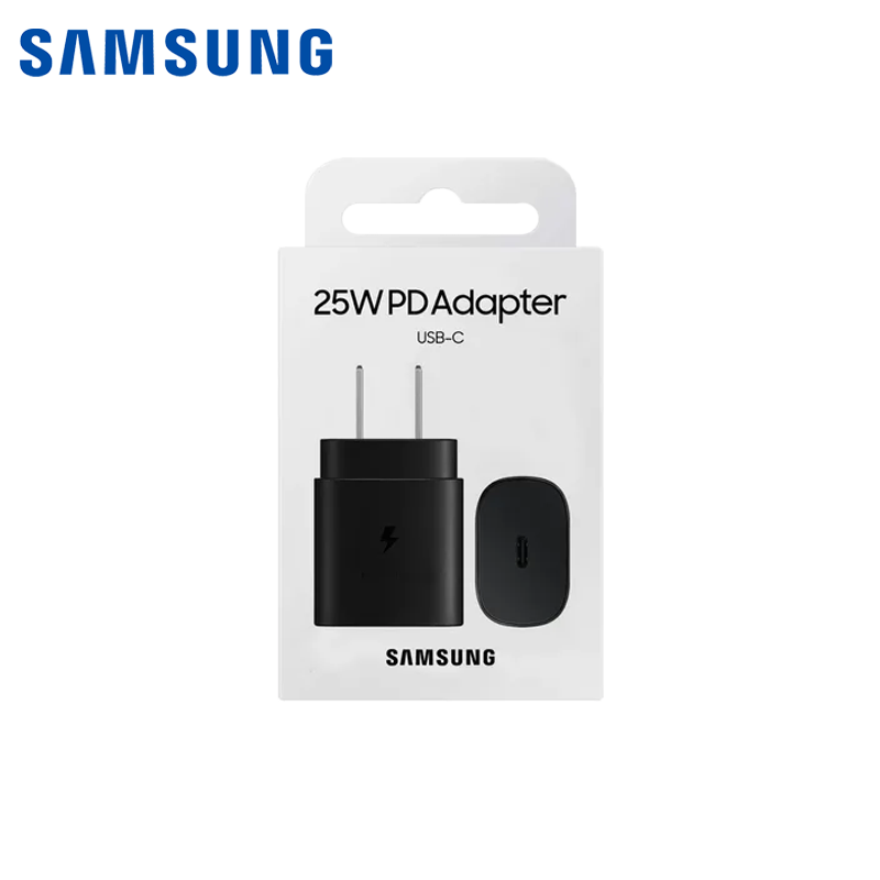 Cargador Samsung Cubo 25W PD USB-C Negro ORIGINAL
