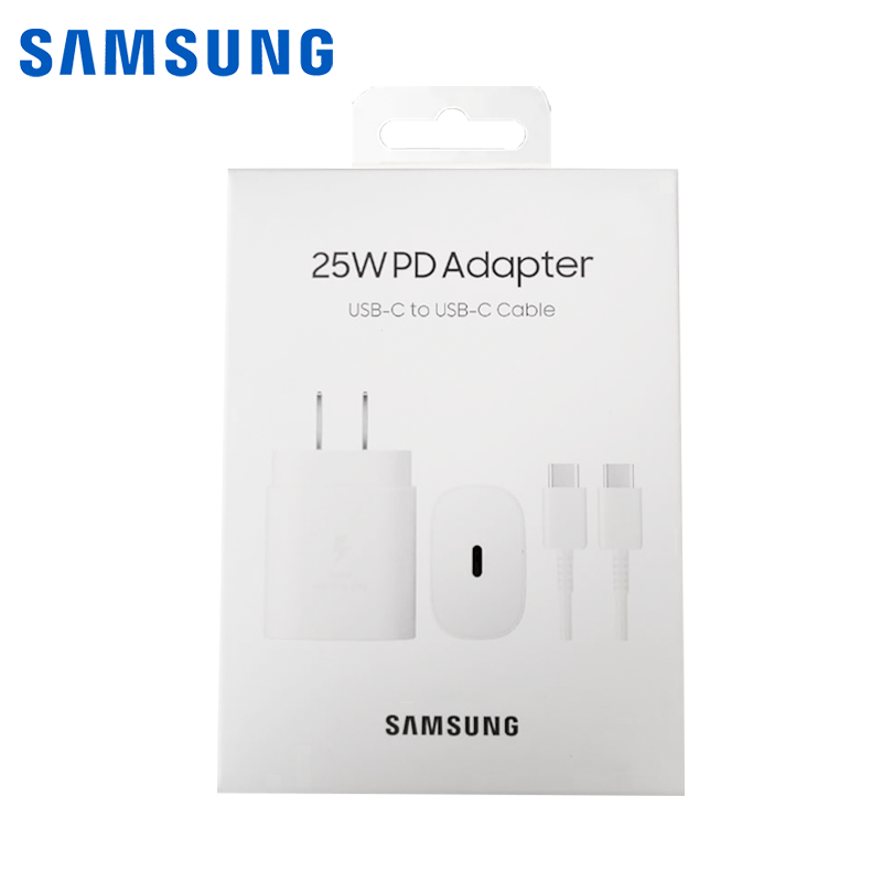Cargador Samsung Travel Adapter USB Tipo C a USB Tipo C 25W PD  (TA800) original Blanco 