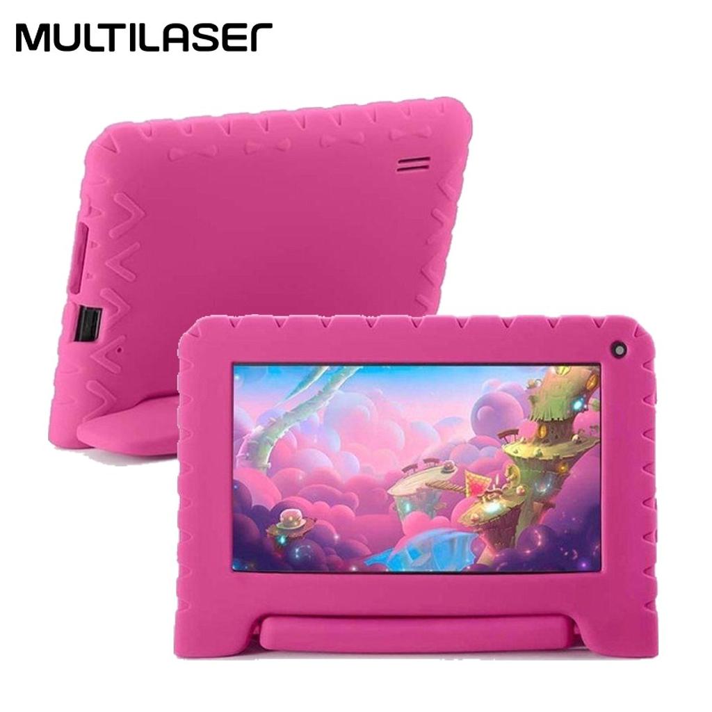 Tablet Multilaser Kid Pad 7" 32GB/2 Case Rosado