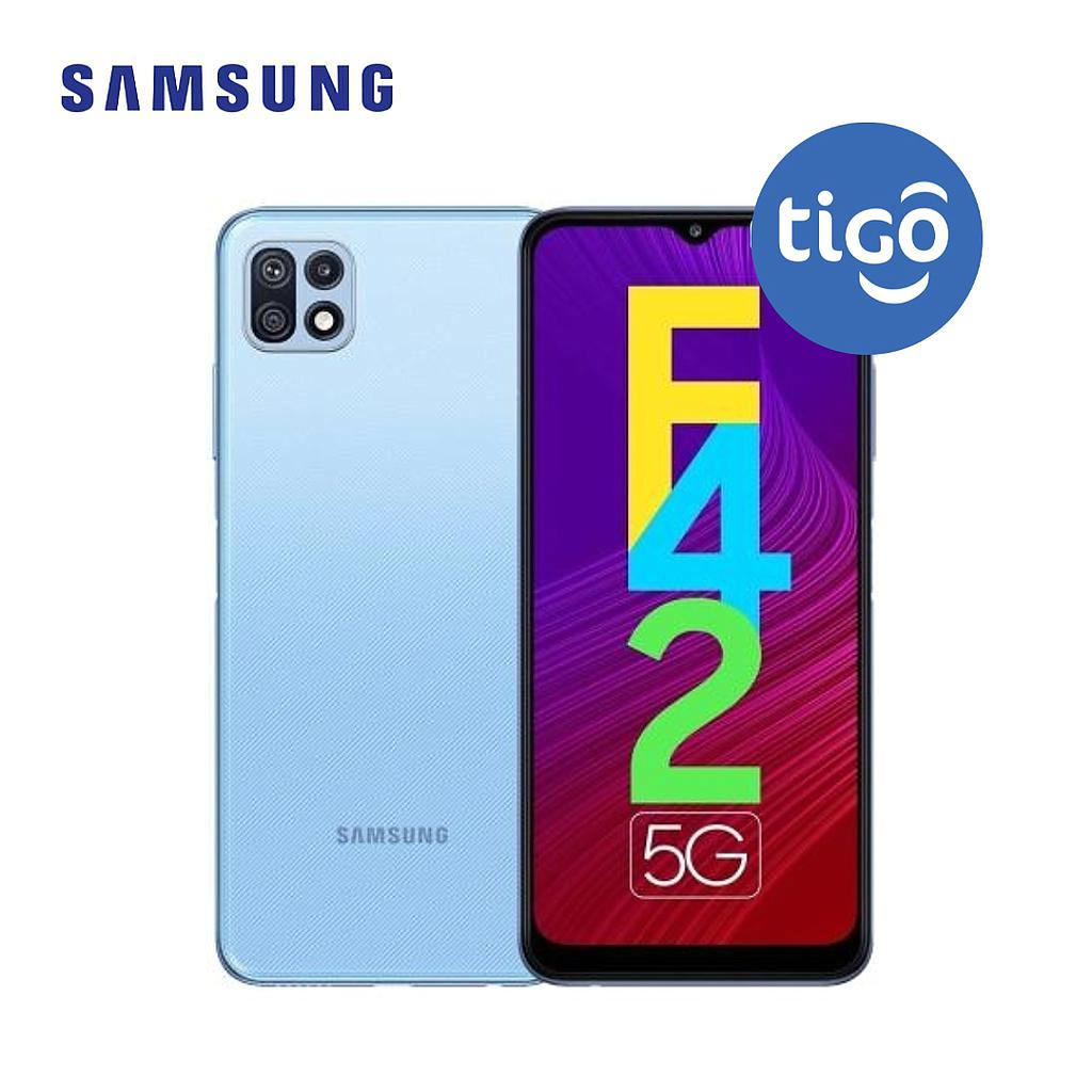  Celular Samsung F42 5G (SM-E426B/DS) 128GB/6 Liberado Dual Sim Celeste TIGO