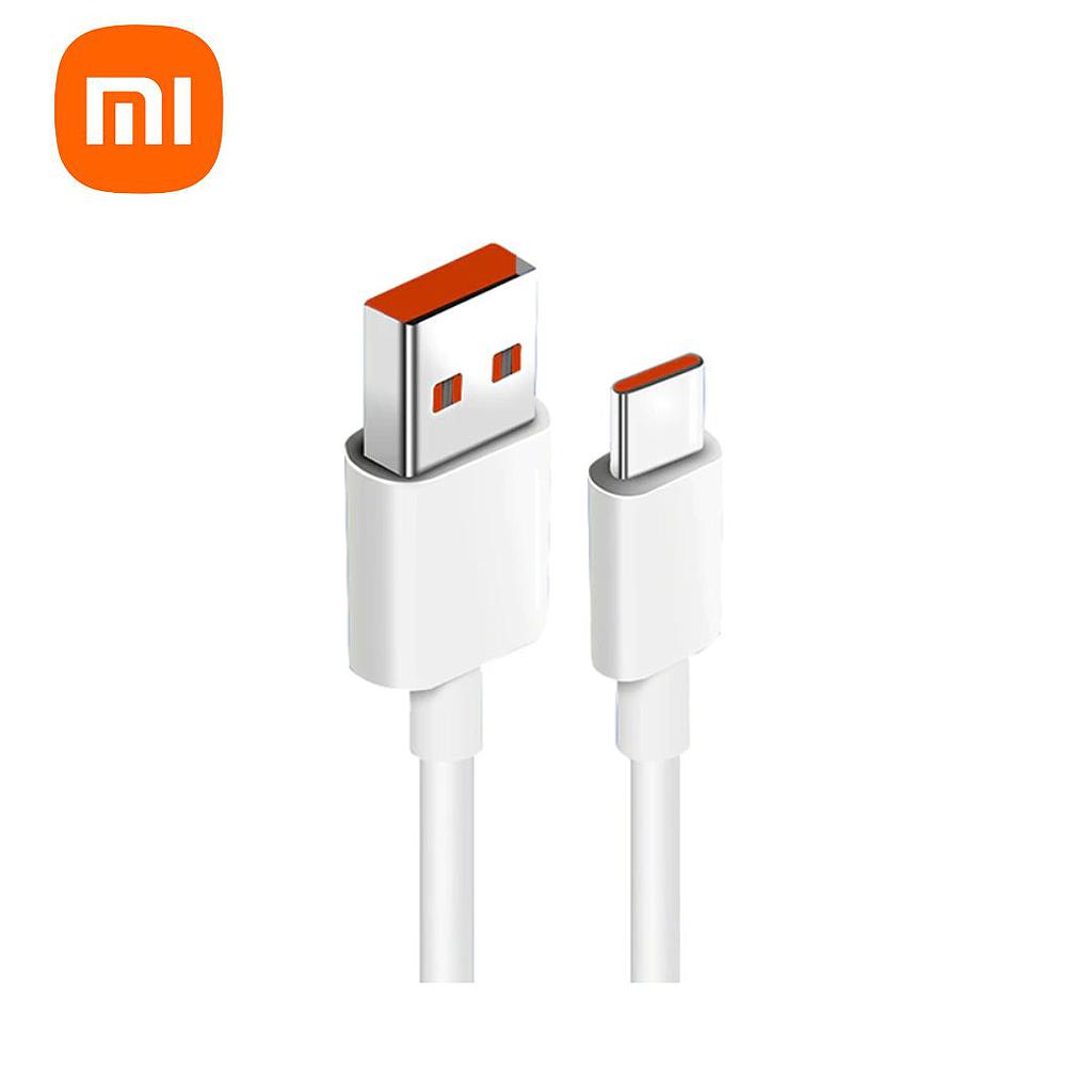 Cable Xiaomi 6A Tipo USB a Tipo USB C  1M Blanco