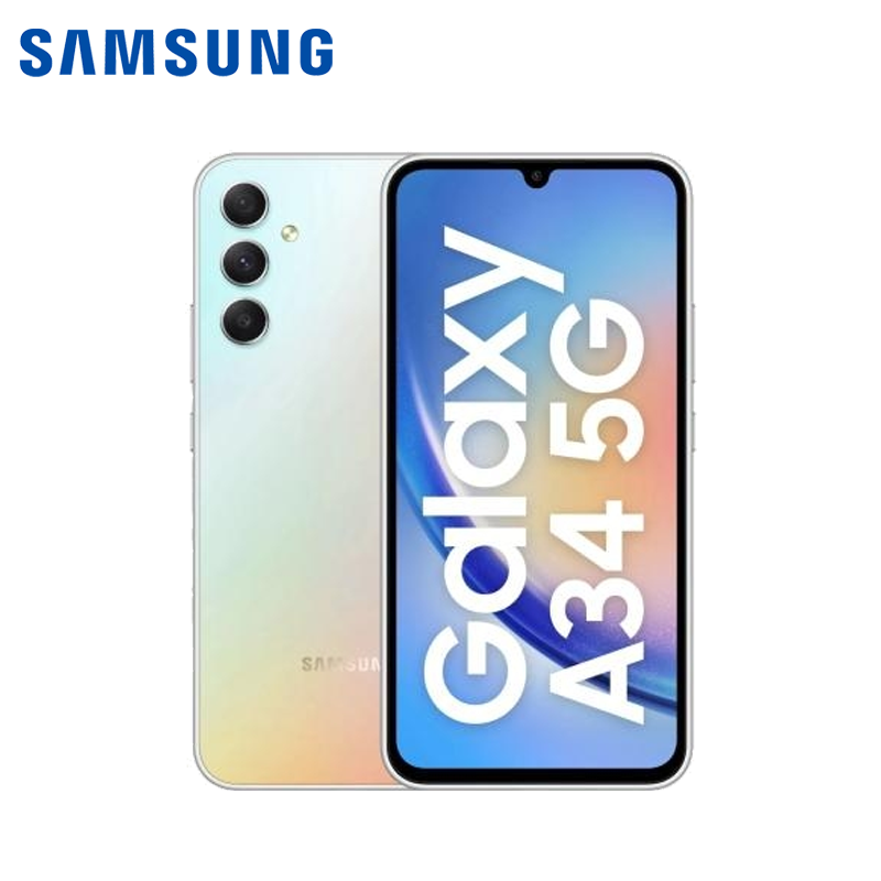 Celular Samsung Galaxy A34 5G 128GB/6 Liberado Dual Sim Plateado