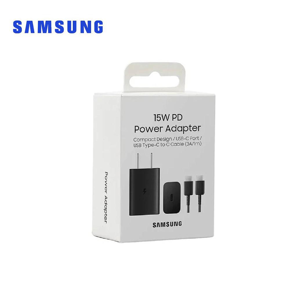 Kit Cargador Samsung completo 15w Tipo-C (EP-T1510) Negro