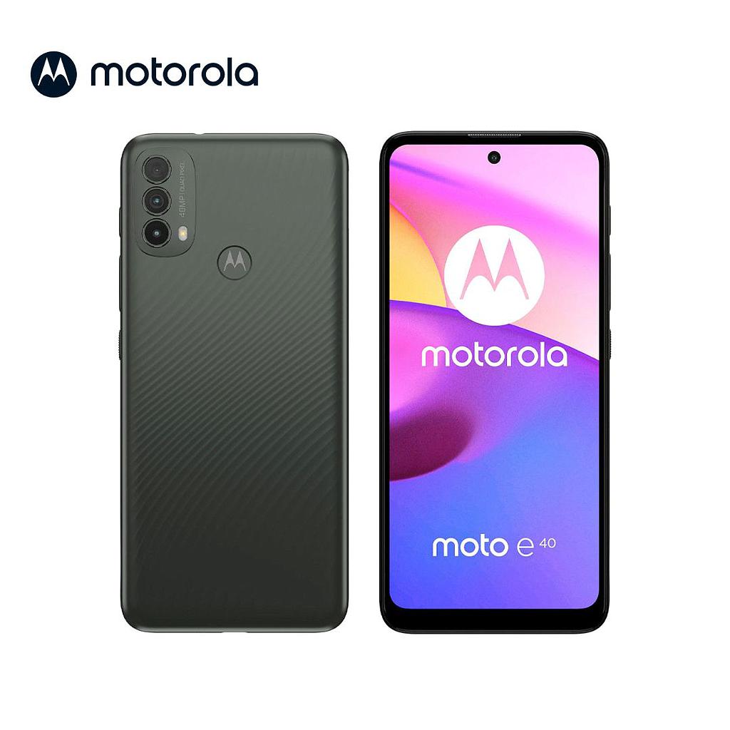 Celular Motorola Moto E40 64GB/4 Claro Un Sim Gris Acero