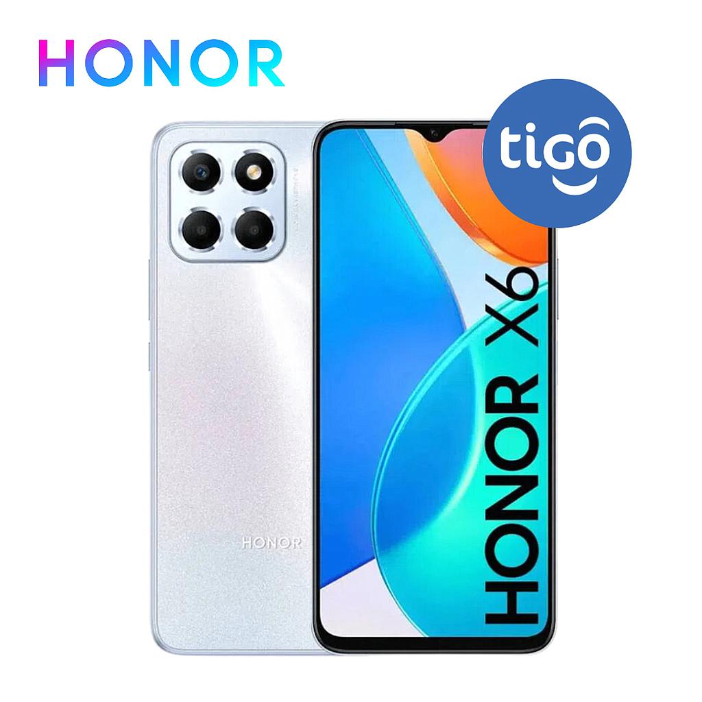 Celular Honor X6 64GB/4 Tigo Un Sim Plateado