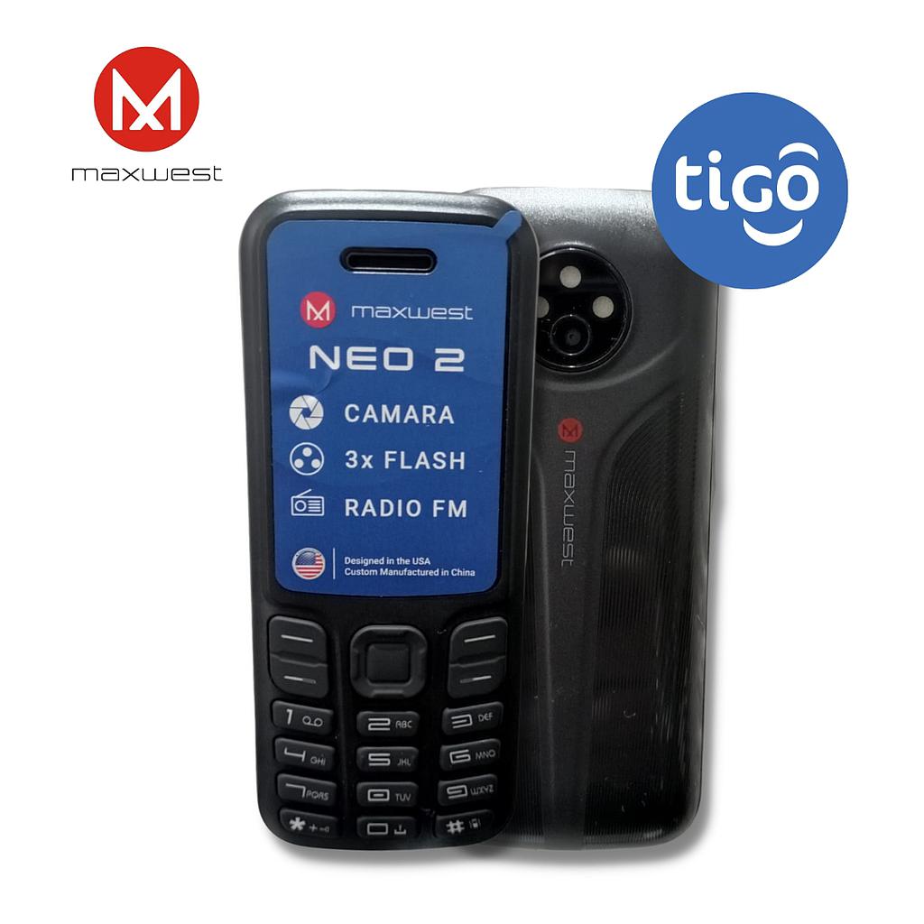 Celular MaxWest Neo 2 Tigo un Sim Negro