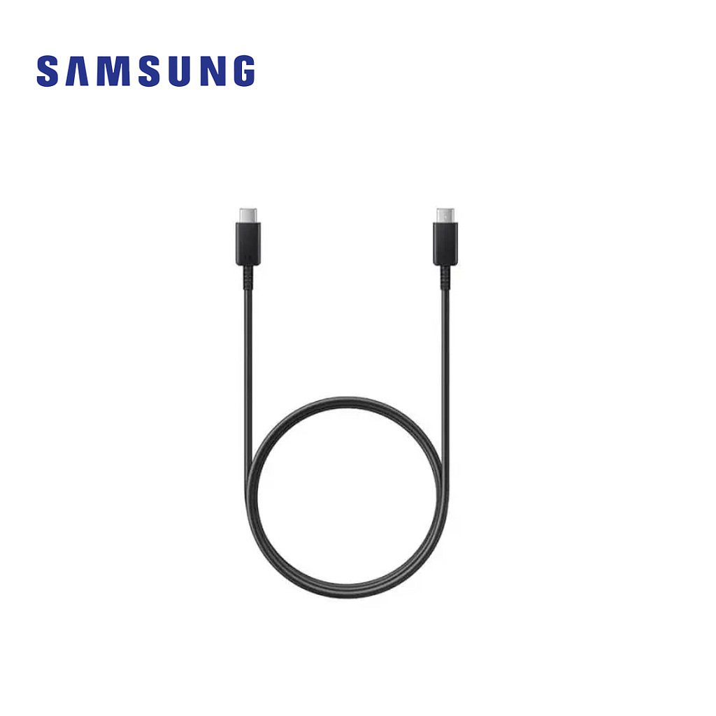 Cable Samsung Tipo USB C a Tipo USB C 60W 1 m Original Negro (EP-DA705)