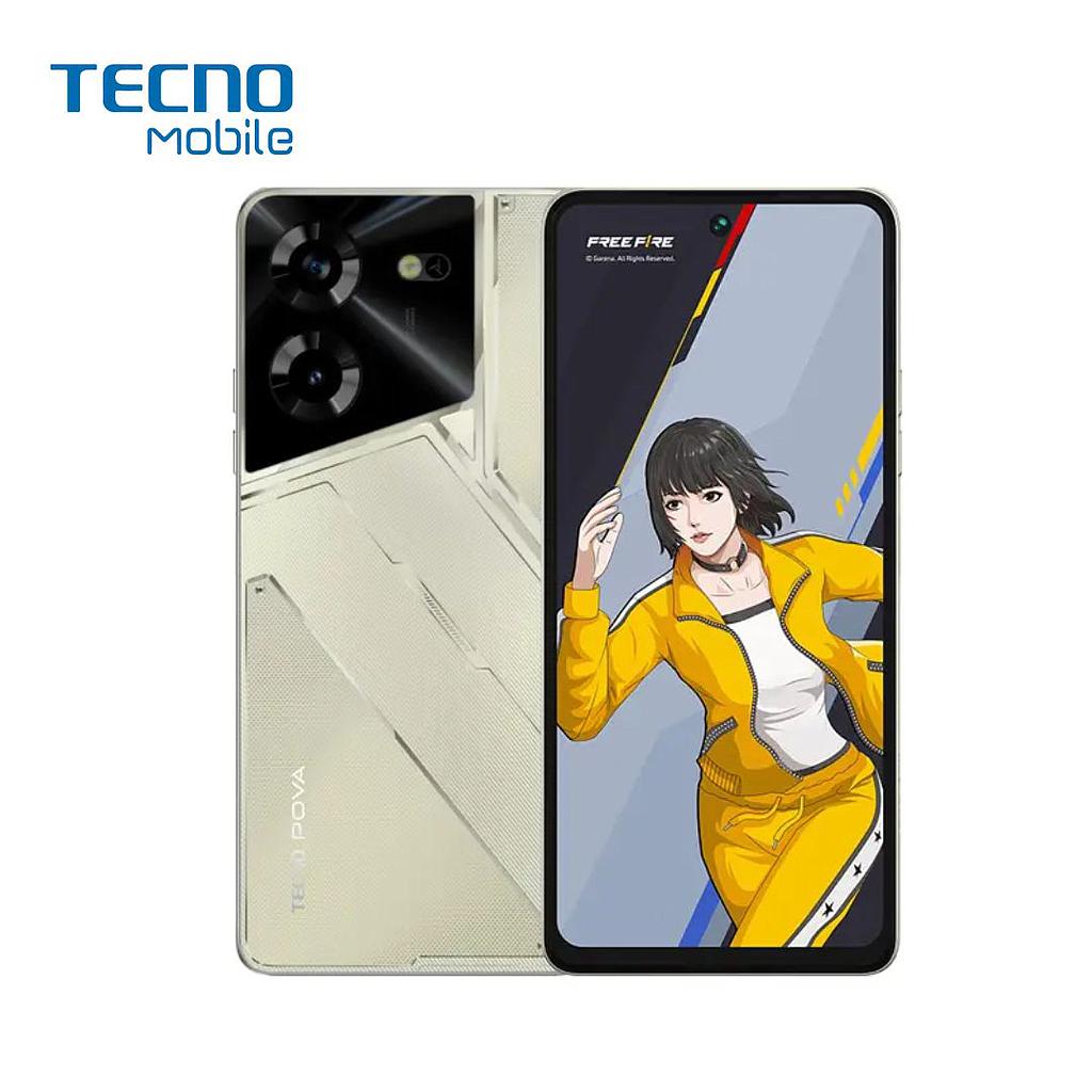 Celular Tecno Pova 5 Free Fire 256GB/8 Liberado Dual Sim Dorado