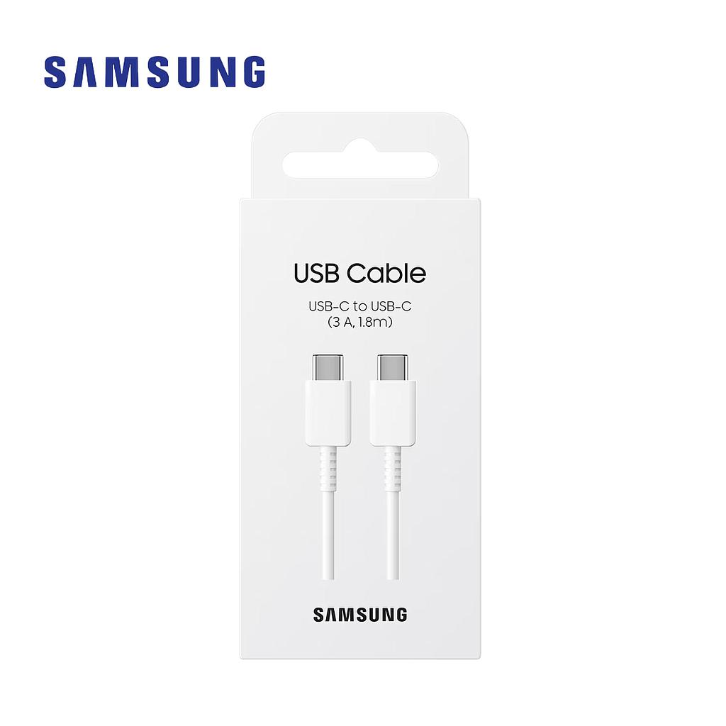 Cable Samsung Tipo USB C a Tipo USB C (3A) 60W 1.8m ORIGINAL (EP-DX310) Blanco