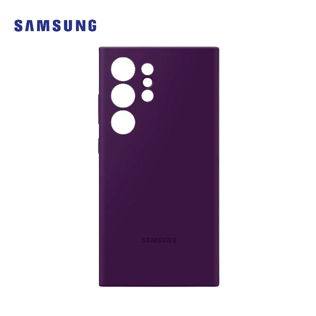 Protector Samsung de Silicon para Galaxy S24 Ultra Morado 