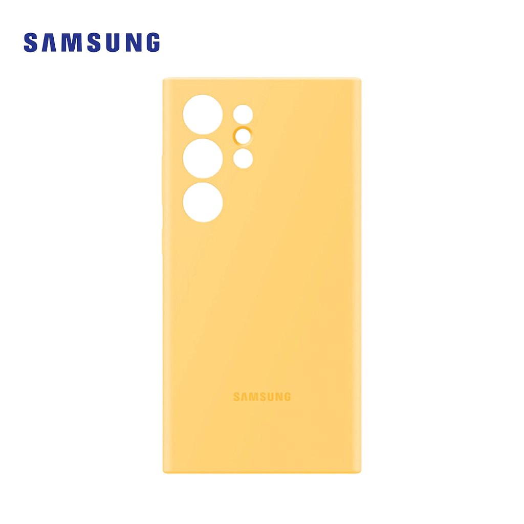 Protector Samsung  para Galaxy S24 Ultra de Silicon Amarillo