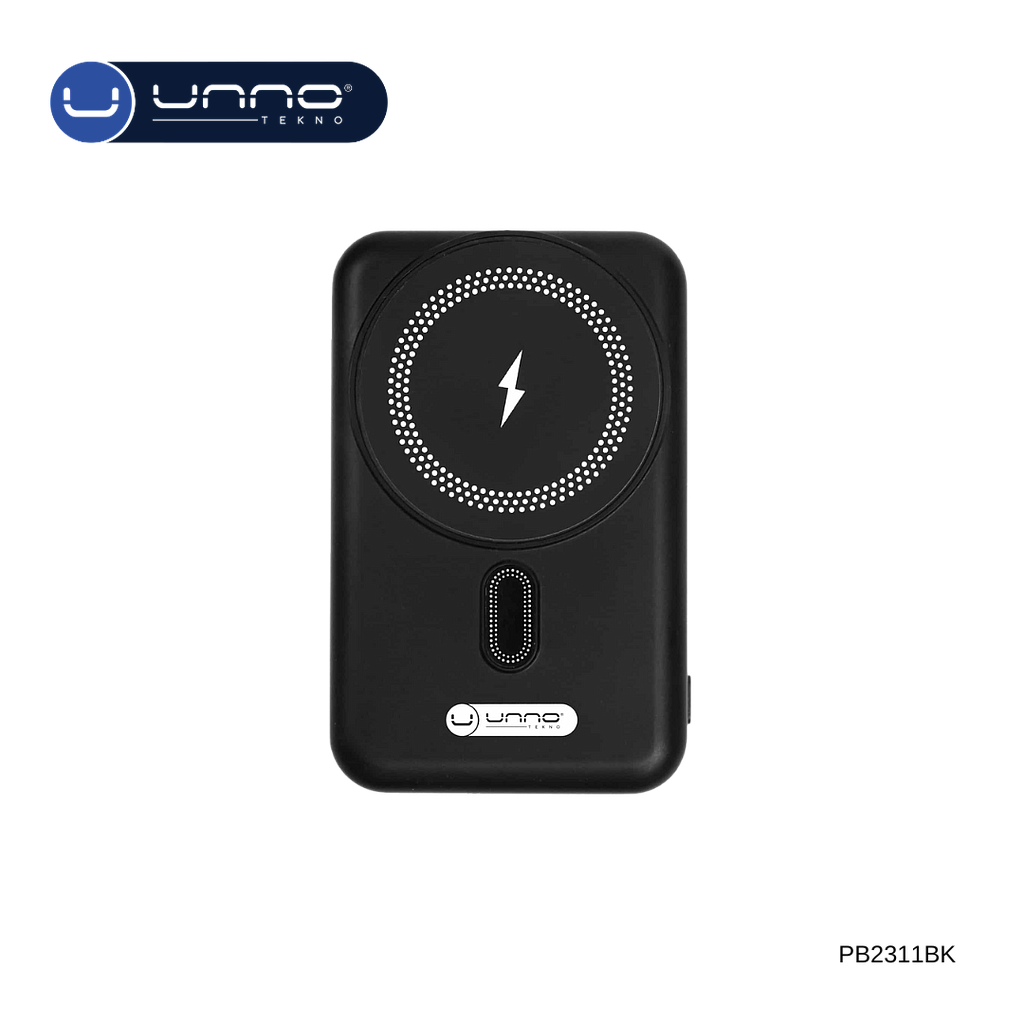 Power Bank UNNO TEKNO Magsafe Inalambrica 10,000mAh (PB2311BK)