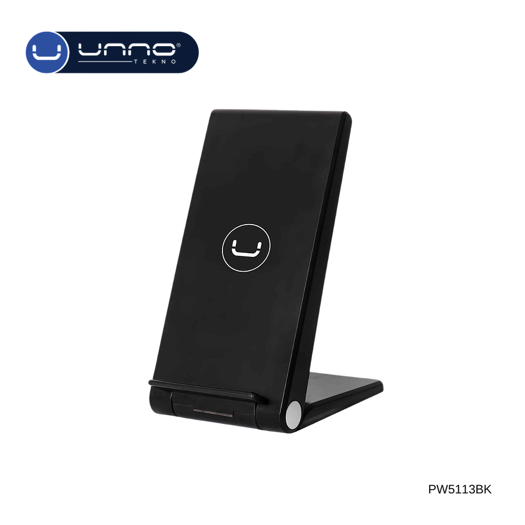 Cargador UNNO TEKNO Inalambrico Stand 15W  (PW5113BK)