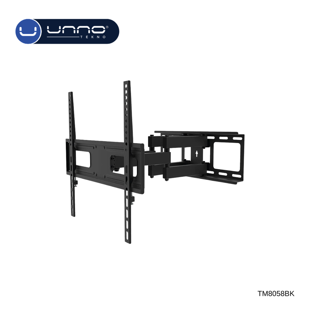 Soporte UNNO TEKNO de Pared para Television de Movimiento Completo 55" Negro (TM8058BK)