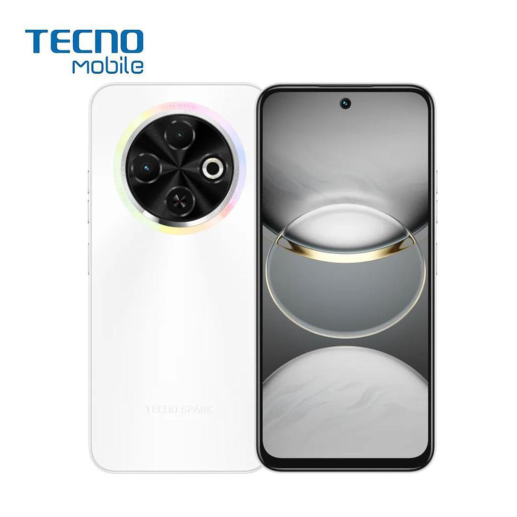 Celular Tecno Spark 30C Edicion Transformers 4G 128GB/4 Liberado Dual Sim Blanco